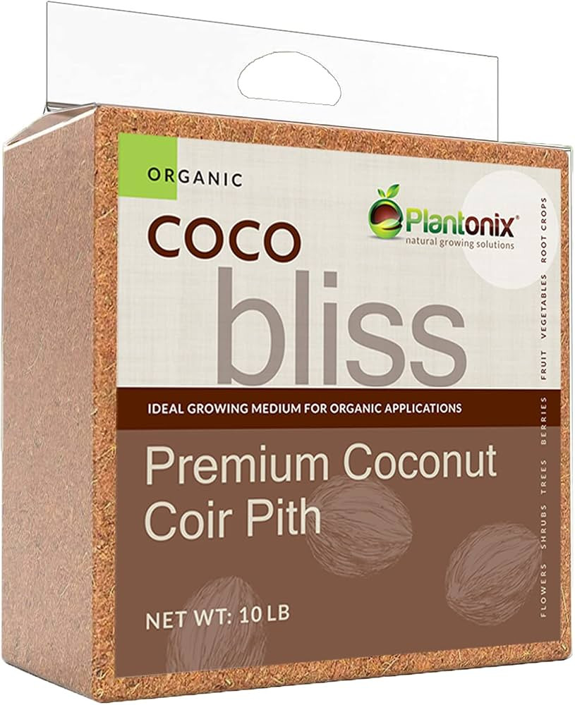 Coco Bliss (10lbs) - Organic Coco Coir for Plants - OMRI-Listed Coco Coir Brick for Garden Soil &... | Amazon (US)