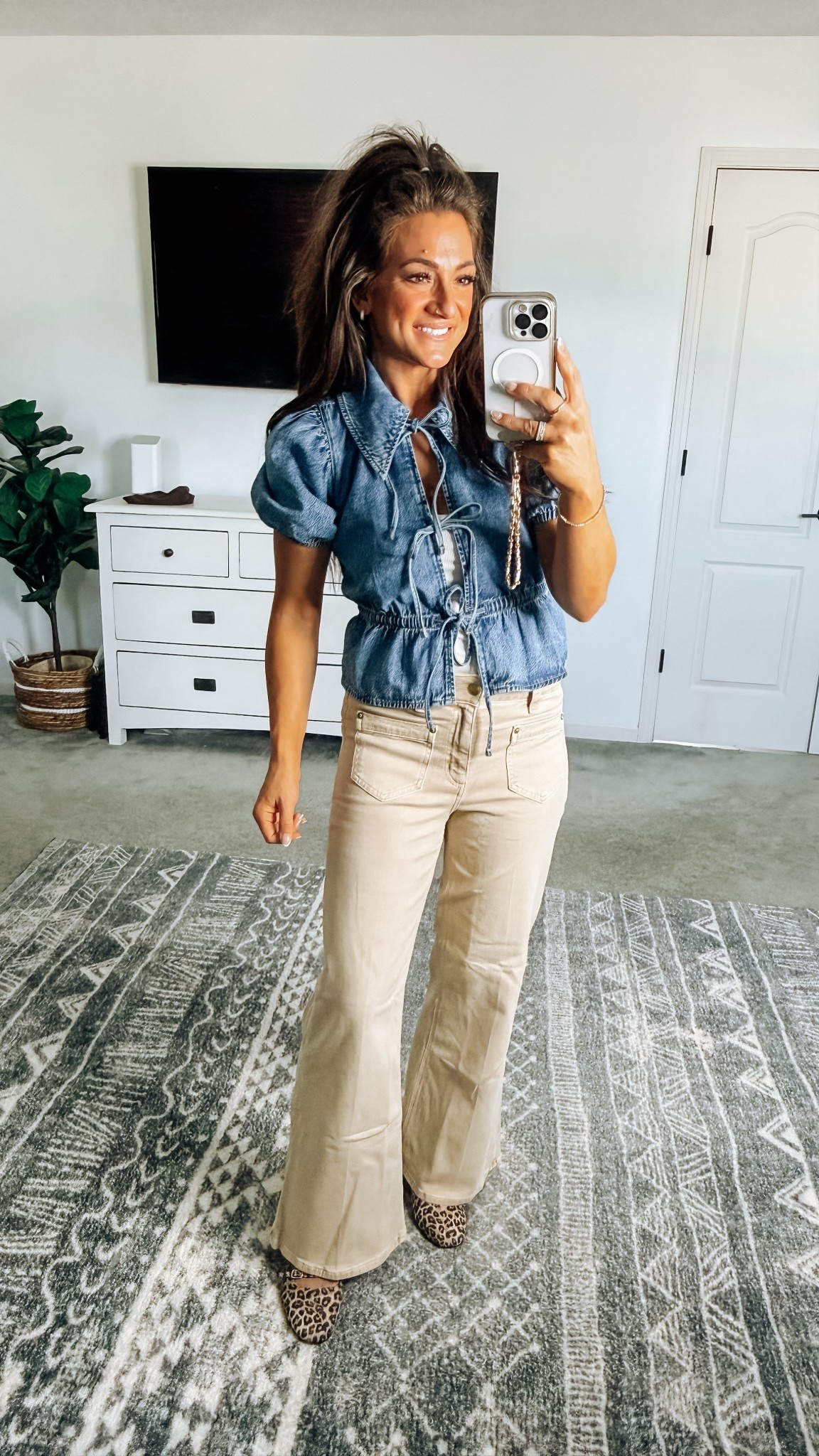 AE Fall outfit (30% off during the Fall sale)! Flares come in length options, and this top will be so cute to style multiple ways for Fall! 

#LTKFindsUnder50 #LTKFallSale #LTKStyleTip