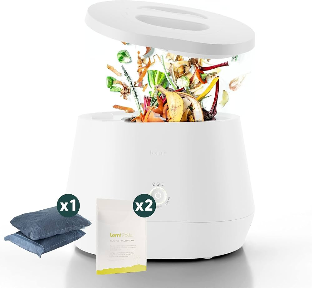 Lomi Bundle | Word's First Smart Waste Kitchen Composter + 90 Cycles of Lomipods | Turn Waste to ... | Amazon (US)