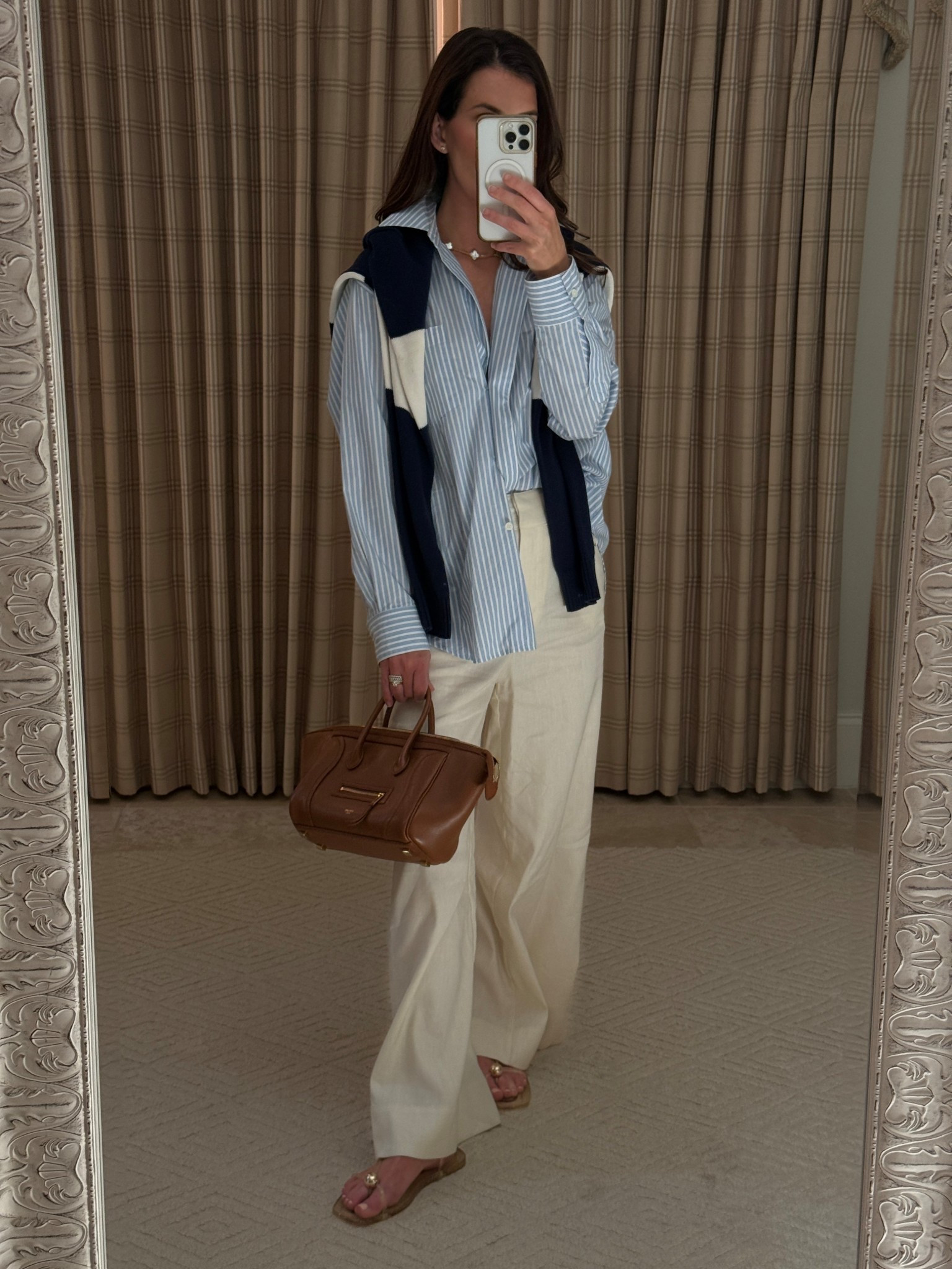 My uniform - linen trousers, button down, sweater, repeat 

#LTKootd #LTKgrwm #LTKmomlife