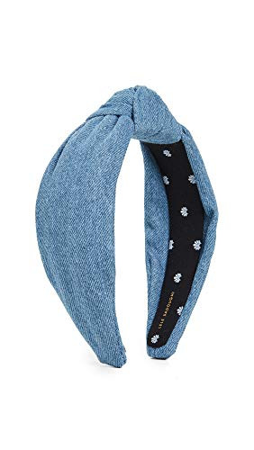Lele Sadoughi Women's Denim Knotted Headband, Light Denim, Blue, One Size | Amazon (US)
