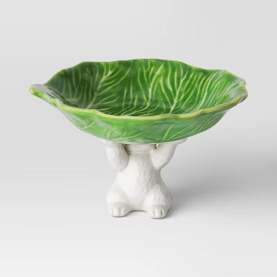 Stoneware Cabbage with Bunny Dessert Bowl - Threshold™ | Target