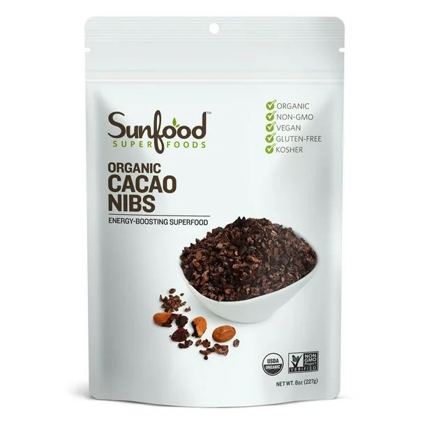 Sunfood Superfoods Organic Cacao Nibs, 8.0 Oz | Walmart (US)