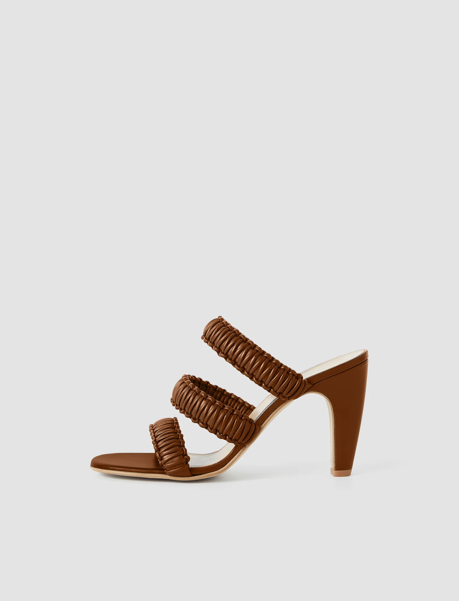 Noor Braided Leather High Heel Sandals | Joseph