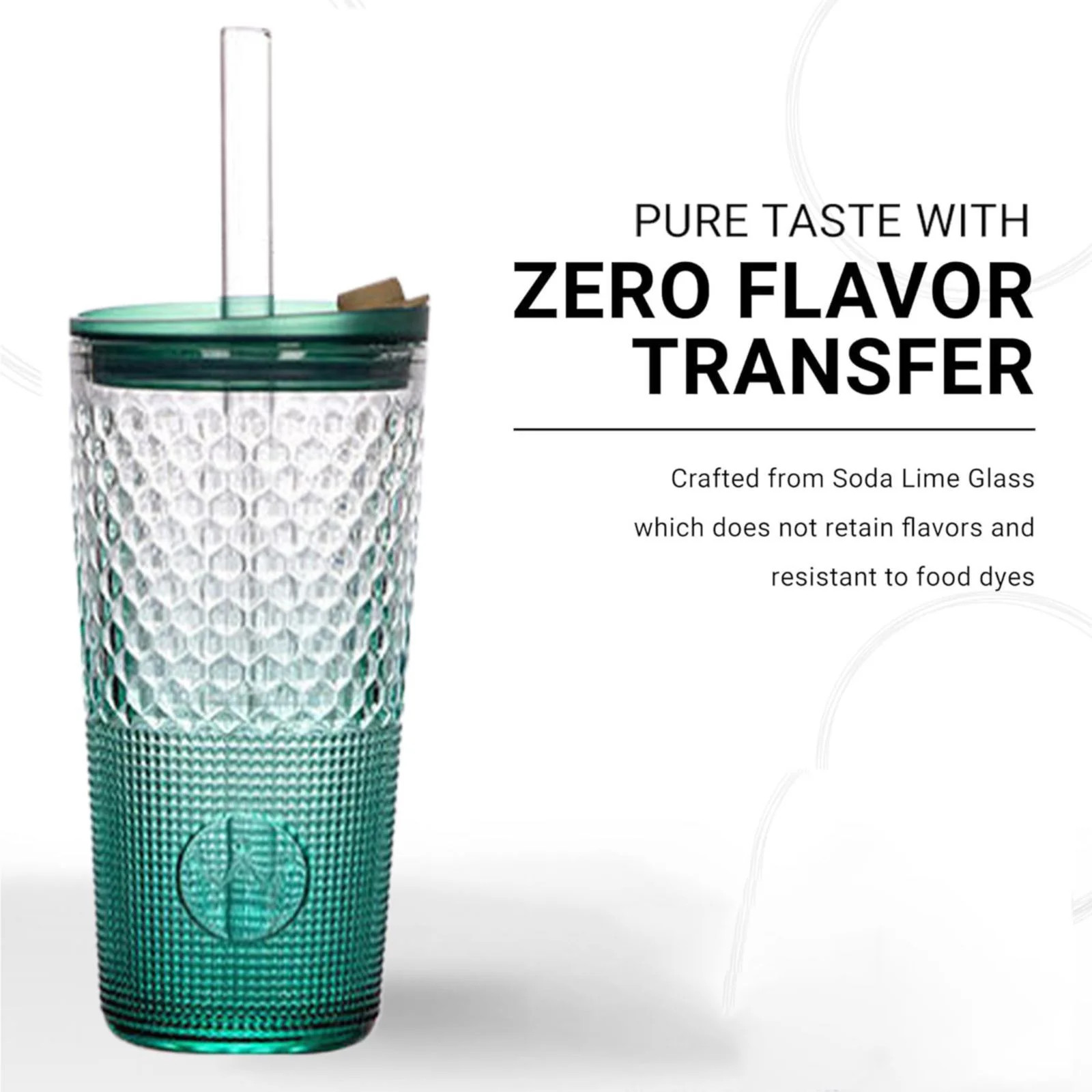 Christmas Clearance Glass Tumbler With And Lid 22oz Clear Iced Coffee Cup W/Vintage Design Versat... | Walmart (US)