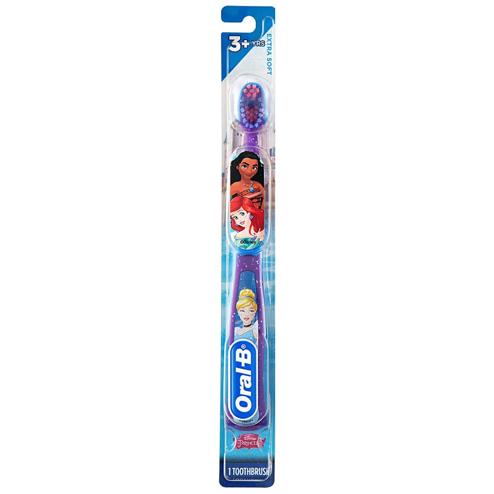 Oral-B Princess Toothbrush for Little Girls, Children 3+, Extra Soft, Cinderella Characters - 1 C... | Amazon (US)