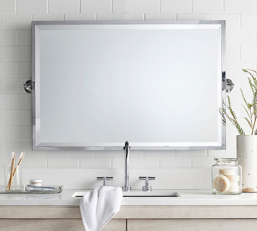 Open Box: Kensington Double Wide Rectangular Pivot Mirror | Pottery Barn (US)