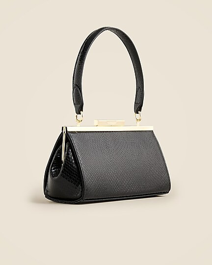 Structured three-in-one bag in crinkle Italian leather | J. Crew US