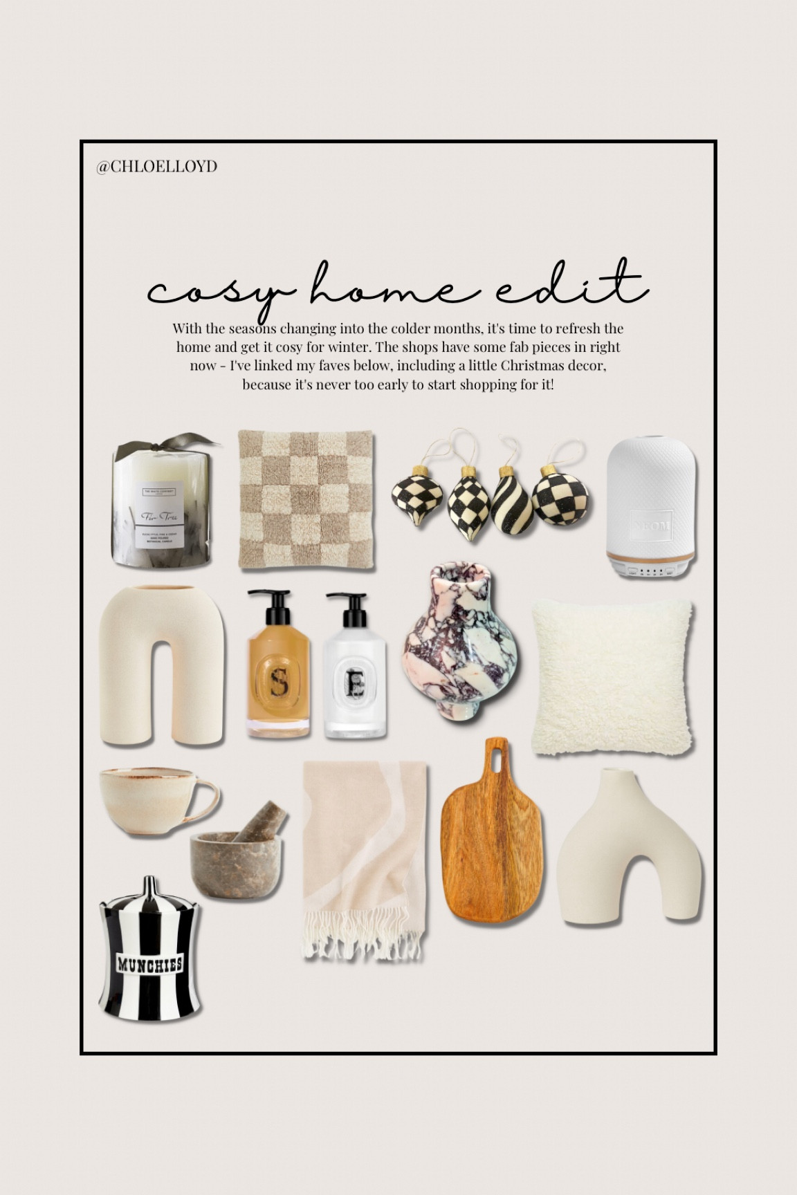 Cosy home edit - my favourite current pieces for the home this autumn winter 

#LTKeurope #LTKSeasonal #LTKhome