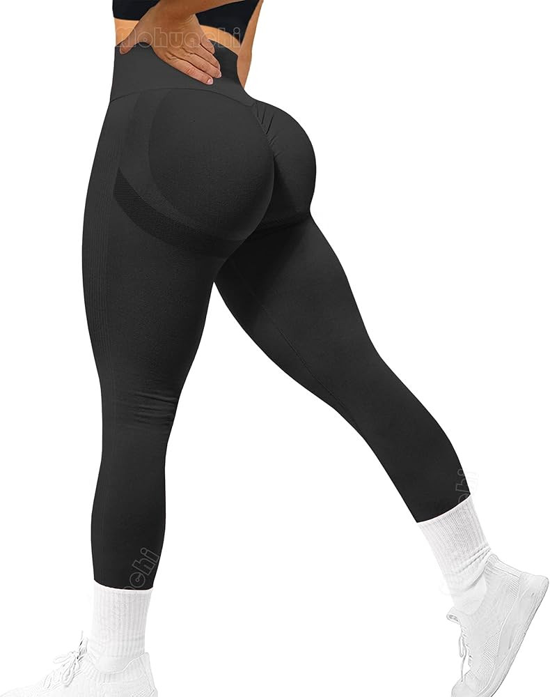 MOHUACHI Women Scrunch Butt Lifting Leggings for Women Seamless High Waisted Workout Yoga Pants G... | Amazon (US)