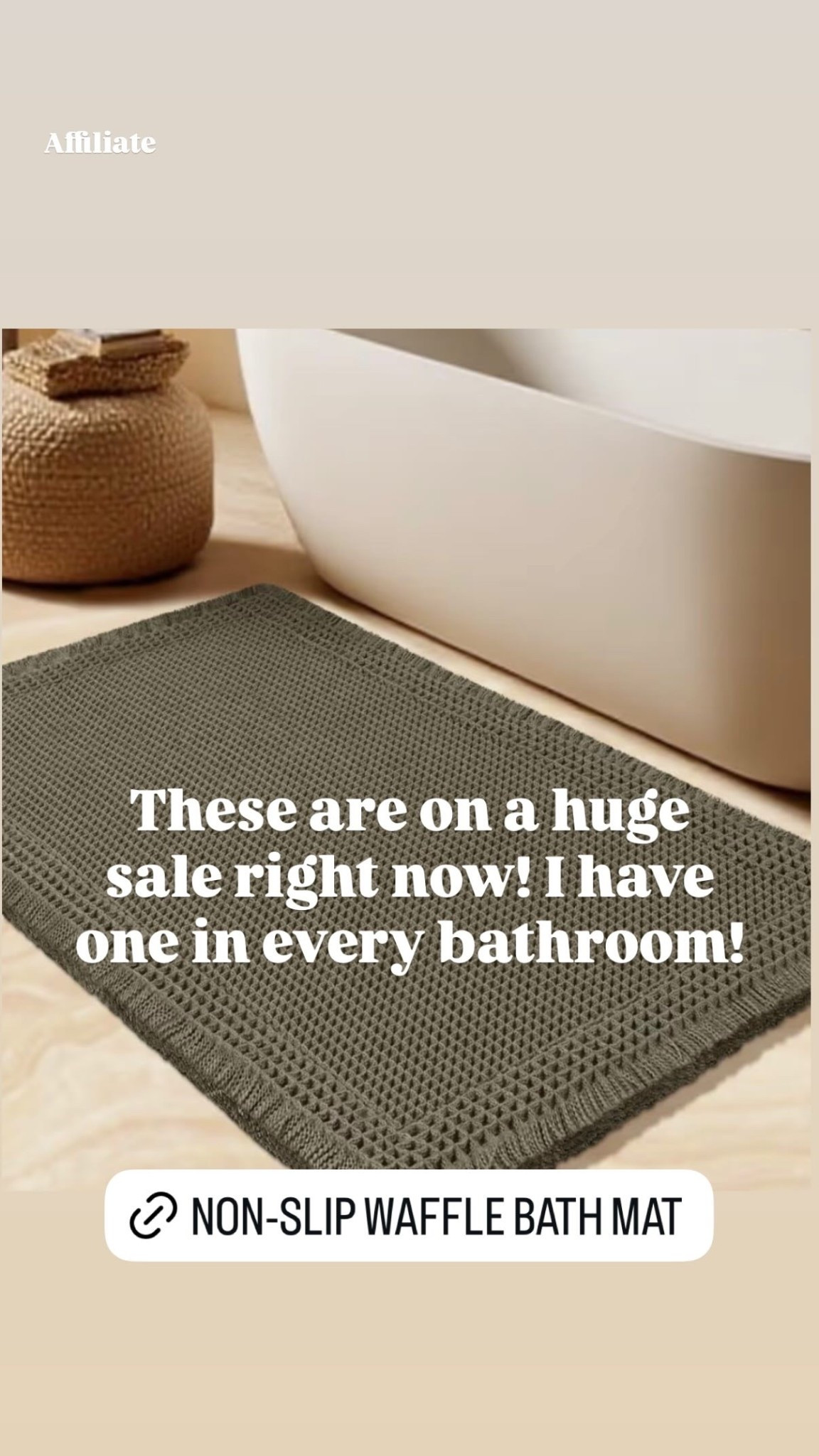 These are on a huge sale right now! I have one in every bathroom!  Affiliate