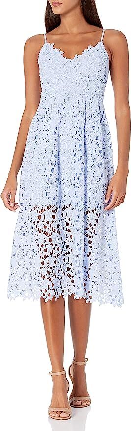 ASTR the label Women's Sleeveless Lace Fit & Flare Midi Dress | Amazon (US)