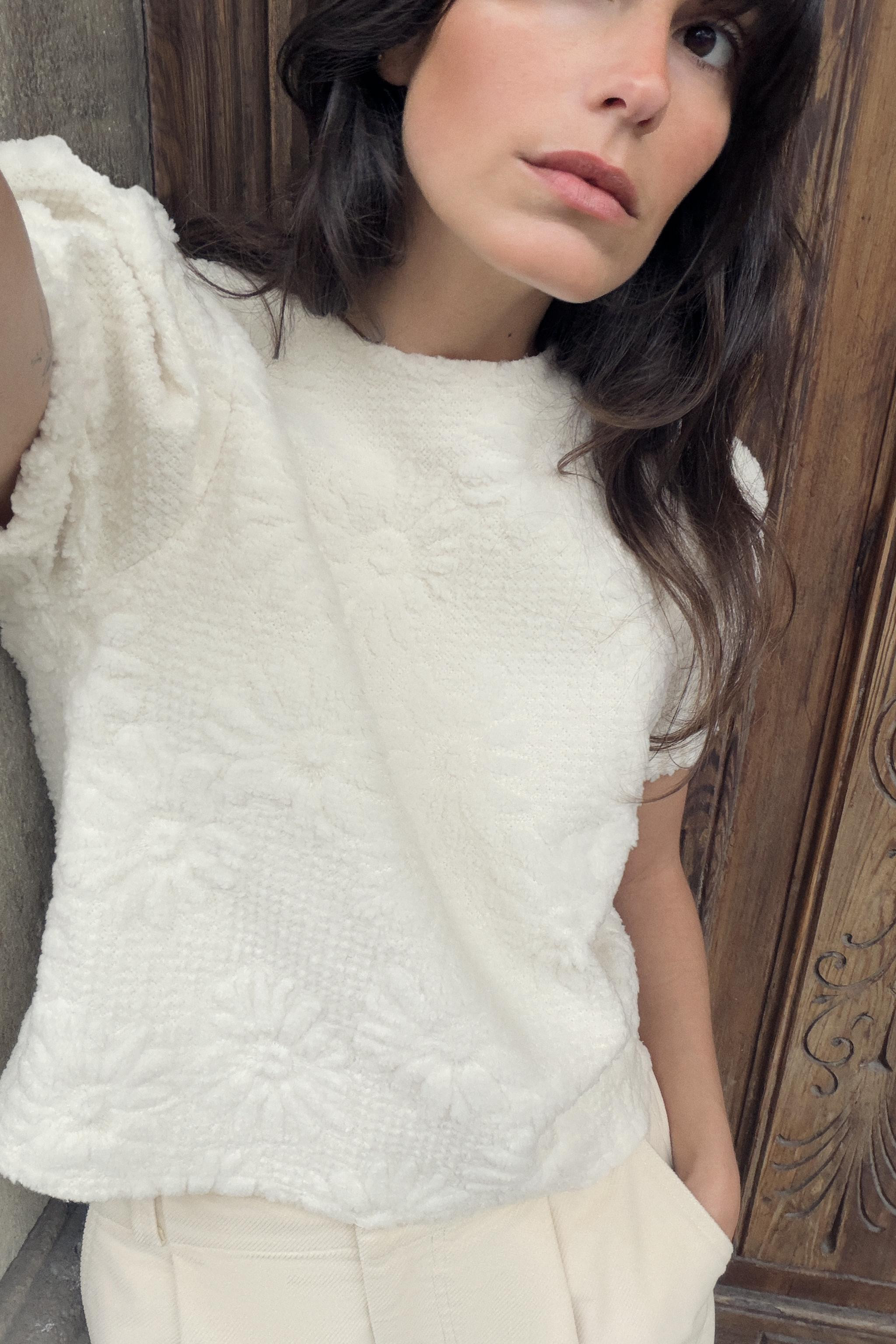 PUFF SLEEVE KNIT TOP | Zara US