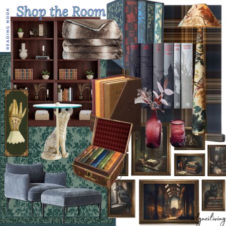 Shop the Room - Reading Nook

Reading nook inspo, reading nook inspiration, reading book design, reading nook decor, reading chair, reading corner, reading room, reading lamp, everyday reading, bookcase, bookshelf, book decor, books, classic literature, novels, dark academia bookmark, Victorian bookmark, dark reading book, bridgerton area rug, green area rug, vintage area rug, blue reading chair, bookworm, deep chair, blue accent chief, Etsy finds, etsy home, gold fox accent chair, gold fox side table, Anthropologie home, cherry bookshelf, cherry bookcase, Wayfair bookshelf, Wayfair bookcase, red vase set, Harry Potter book set, dark academia wall art, dark academia gallery art, lord of the rings book set, Amazon books, Amazon favorites, Amazon home, Amazon finds, classic literature book set, scary books, bronze sisters book set, floral floor lamp, plaid wallpaper, British reading nook 

#LTKhome