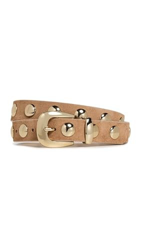 Madewell Women's Essentials Western Studded Belt, Cumin, Tan, Gold, XL | Amazon (US)
