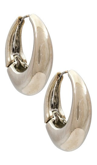 Everyday Hoop Earring in Silver | Revolve Clothing (Global)