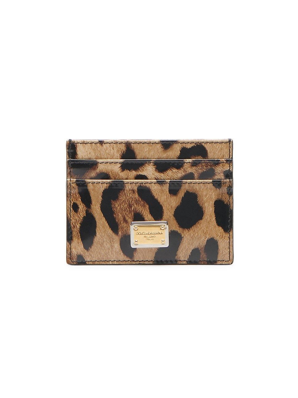 Leopard-Print Leather Card Case | Saks Fifth Avenue