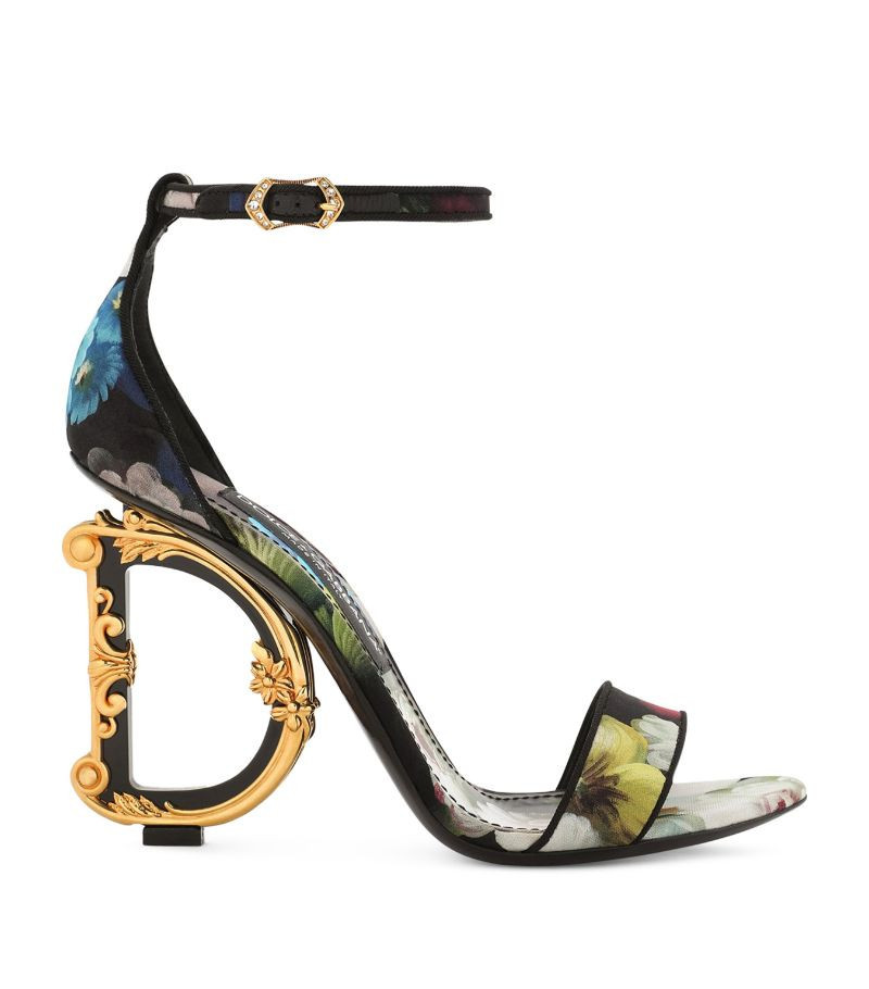 Dolce & Gabbana Floral Dg Heeled Sandals | Harrods