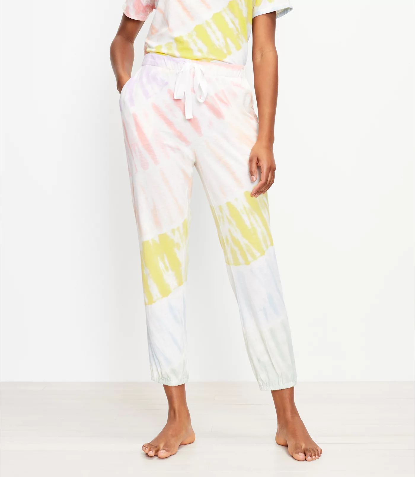 Starburst Tie Dye Pajama Joggers | LOFT | LOFT