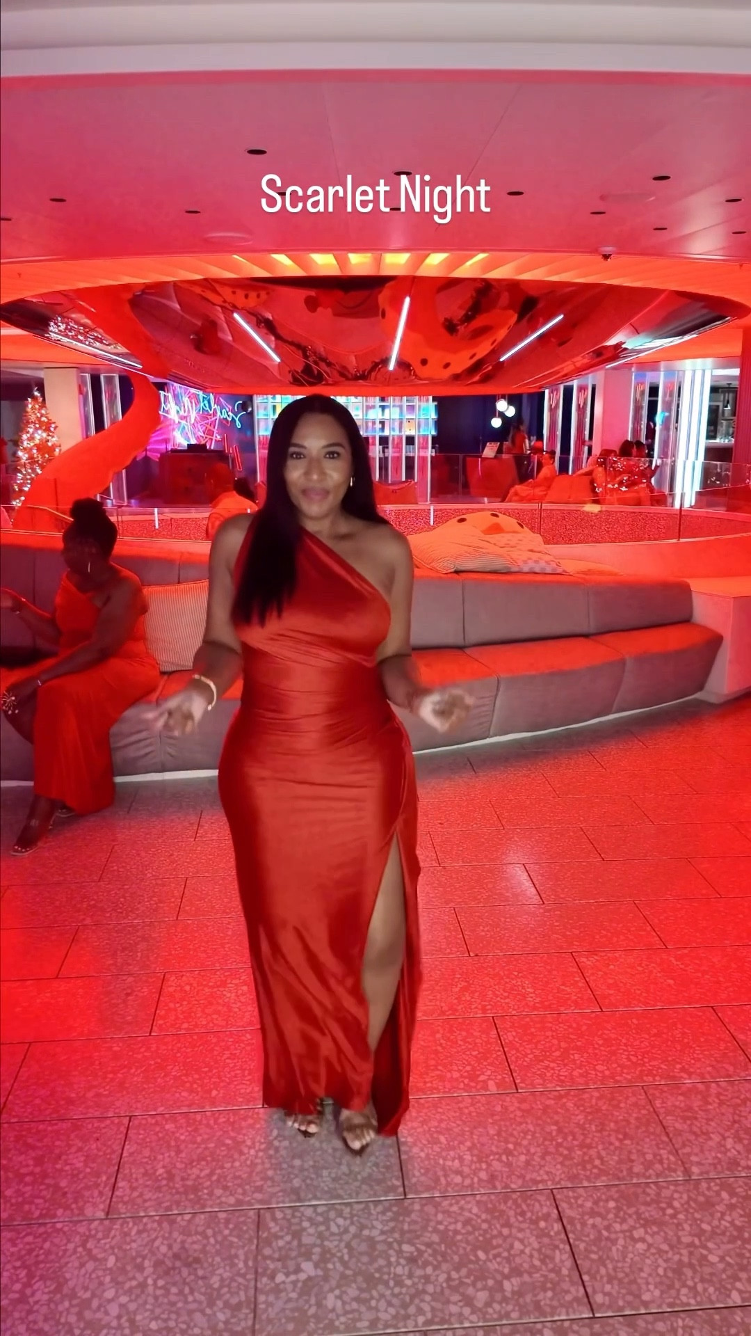 Virgin Voyage Scarlet Night Red Outfit Idea. Purchased from TikTok Shop linking similar on Amazon  

#LTKMidsize #LTKOver40 #LTKFindsUnder100