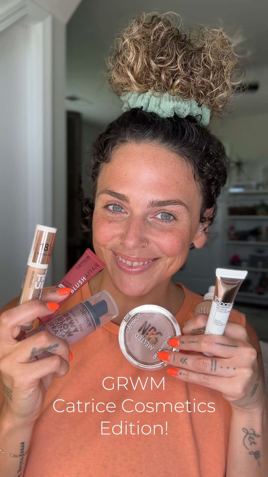 #GRWM using a full face of #CatriceCosmetics 😍😍. Products used (in order):

• The Smoother Plumping Primer Concentrate w/ vegan collagen.
• Nude Drop Tinted Serum Foundation - shade 046N
• True Skin High Cover Concealer - shade 001 Neutral Swan.
• Melted Sun Cream Bronzer - shade 020 Beach Babe. 
• Prime & Fine Dewy Glow Fixing Spray
• Blush Affair Liquid Blush - shade 040 Velvet Rose
• The Electric Rose Eyeshadow Palette
• Plumping Lip Liner - shade 090 The Wild One
• Marble-licious Liquid Lip Balm: shade 020 Don’t Slurp So Loud.

#drugstoremakeup #drugstorebeauty #affordablemakeup #newmakeupproducts

#LTKBeauty #LTKVideo #LTKStyleTip