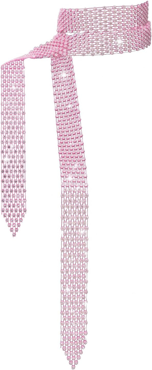 Rhinestone Scarf for Women Long Sparkle Sequin Neck Scarf Skinny Womens Tie for Prom Daily Party ... | Amazon (US)