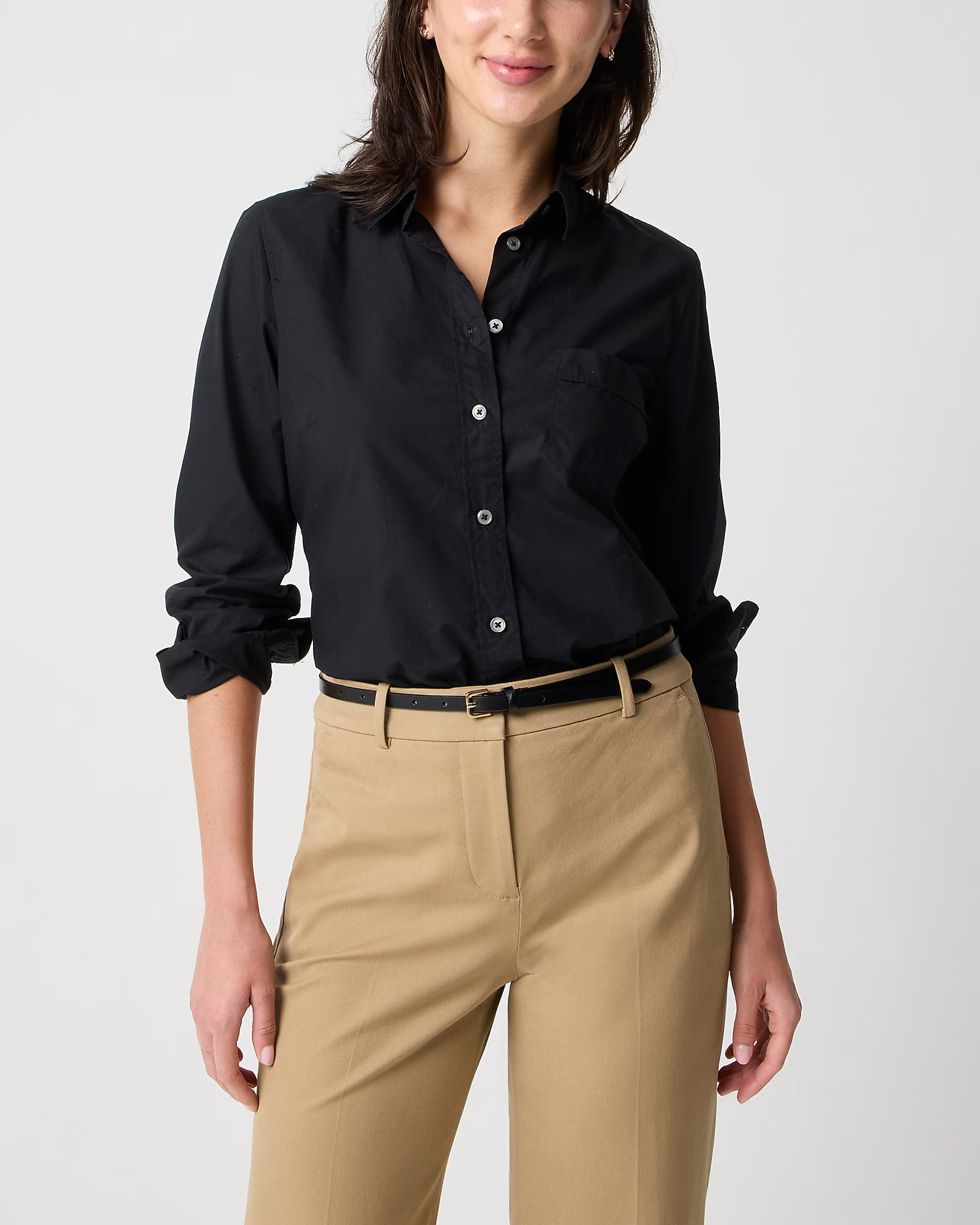 Button-up cotton poplin shirt in signature fit | J.Crew Factory