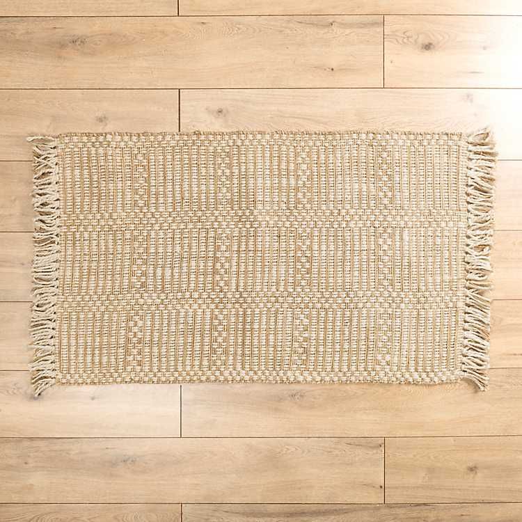 Neutral Tapestry Scatter Rug | Kirkland's Home