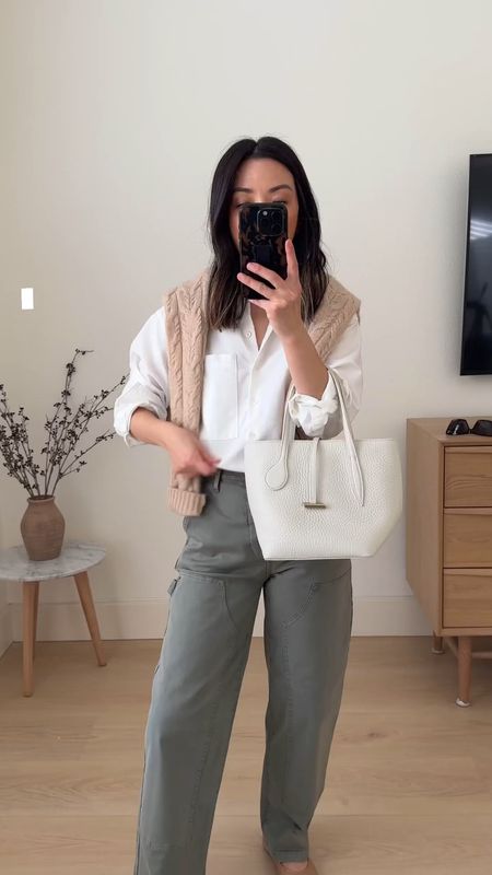 Pistola Ashton pants. These are great! Full length fits perfectly on my 5ft frame. Comfy, waist is roomy. Love the sage color. 

AYR shirt xs
Pistola pants 24
Everlane flats 5
Little Liffner bag (old)
Filoro cashmere sweater smalll old. 
Celine sunglasses  

Spring outfits, spring style, petite style 

#LTKshoecrush #LTKSeasonal #LTKitbag