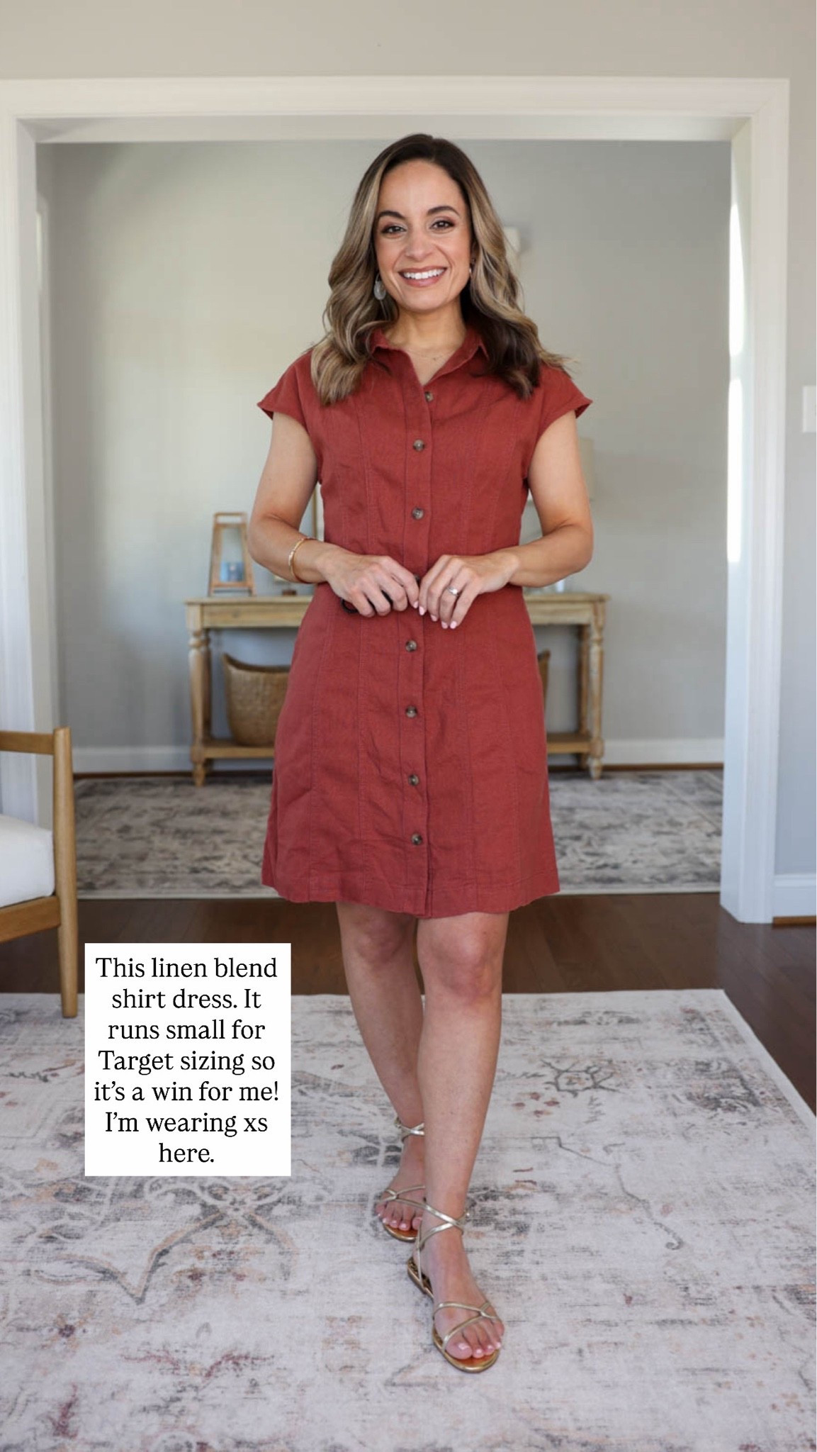 A few petite-friendly target finds that are on sale today! 

Linen blend rust dress: xs