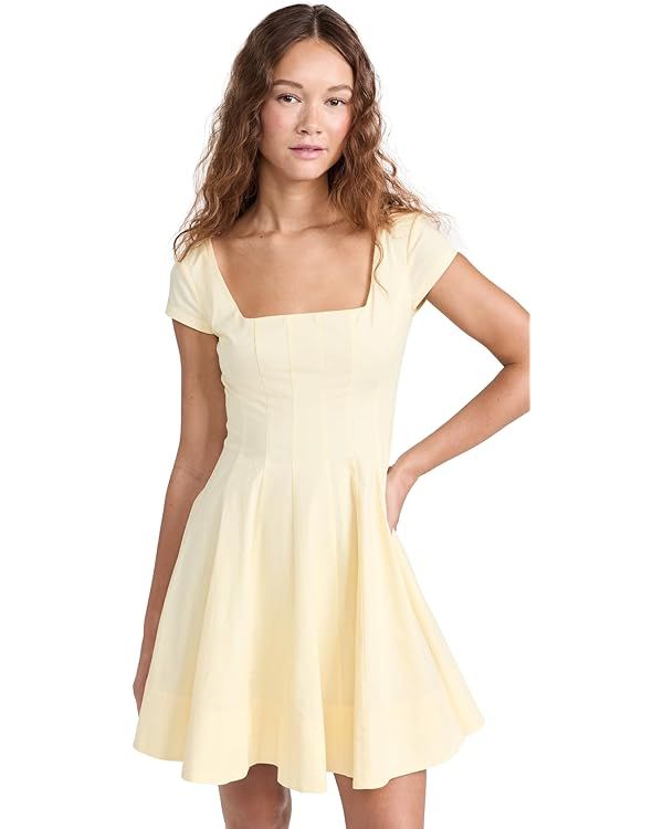 STAUD Women's Short Sleeve Mini Wells Dress | Amazon (US)