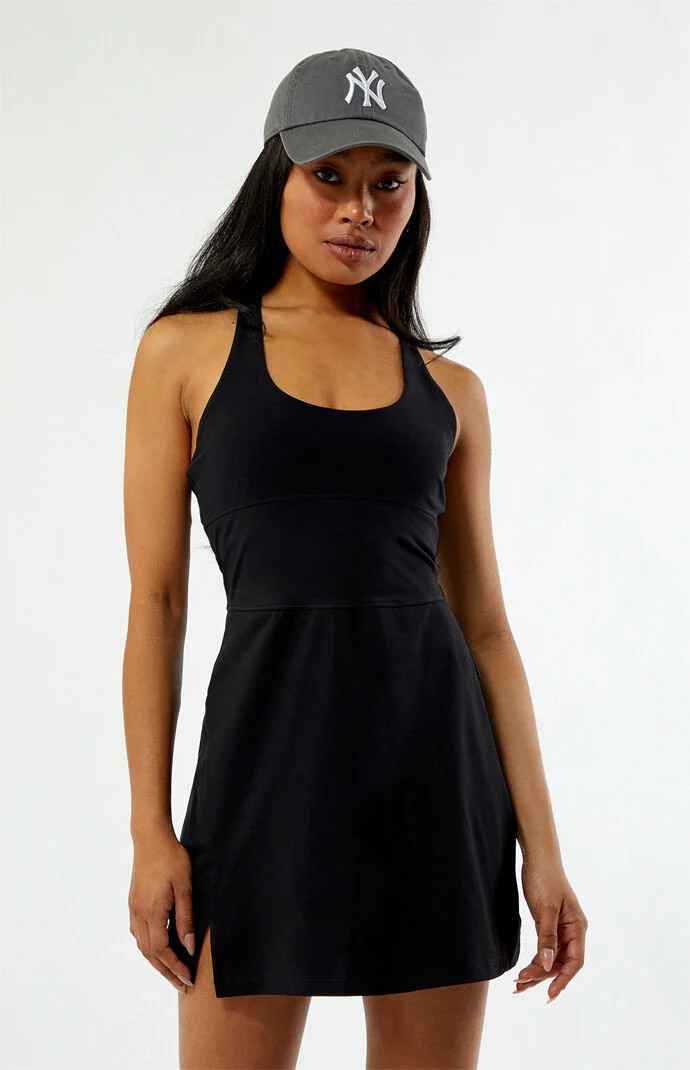 FABLETICS Women's Active Define Performance Dress in Black - Size Medium | PacSun