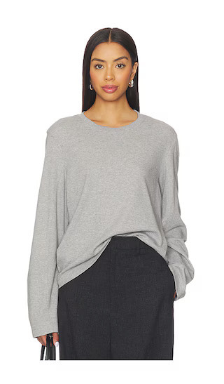EAVES Lene Easy Long Sleeve Tee in Grey. - size XL | Revolve Clothing (Global)