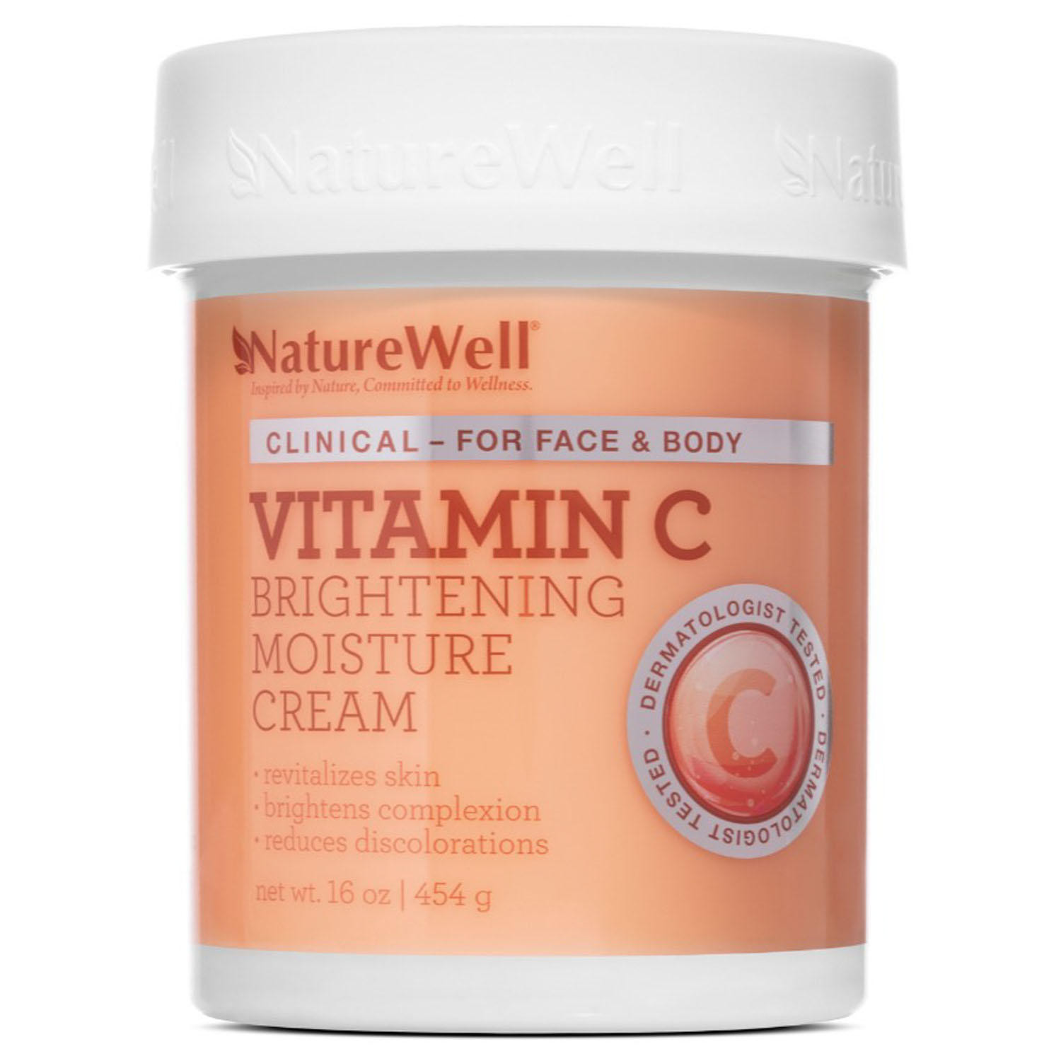 NatureWell Clinical Vitamin C Brightening Moisture Cream, 16 oz. | Sam's Club