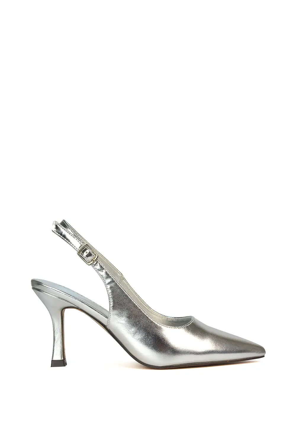 Heels | 'Valerie' Stiletto High Heel Closed Toe Slingback Court Shoes | XY London | Debenhams UK