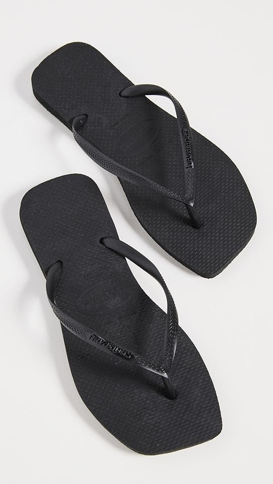 Slim Square Solid Flip Flops | Shopbop