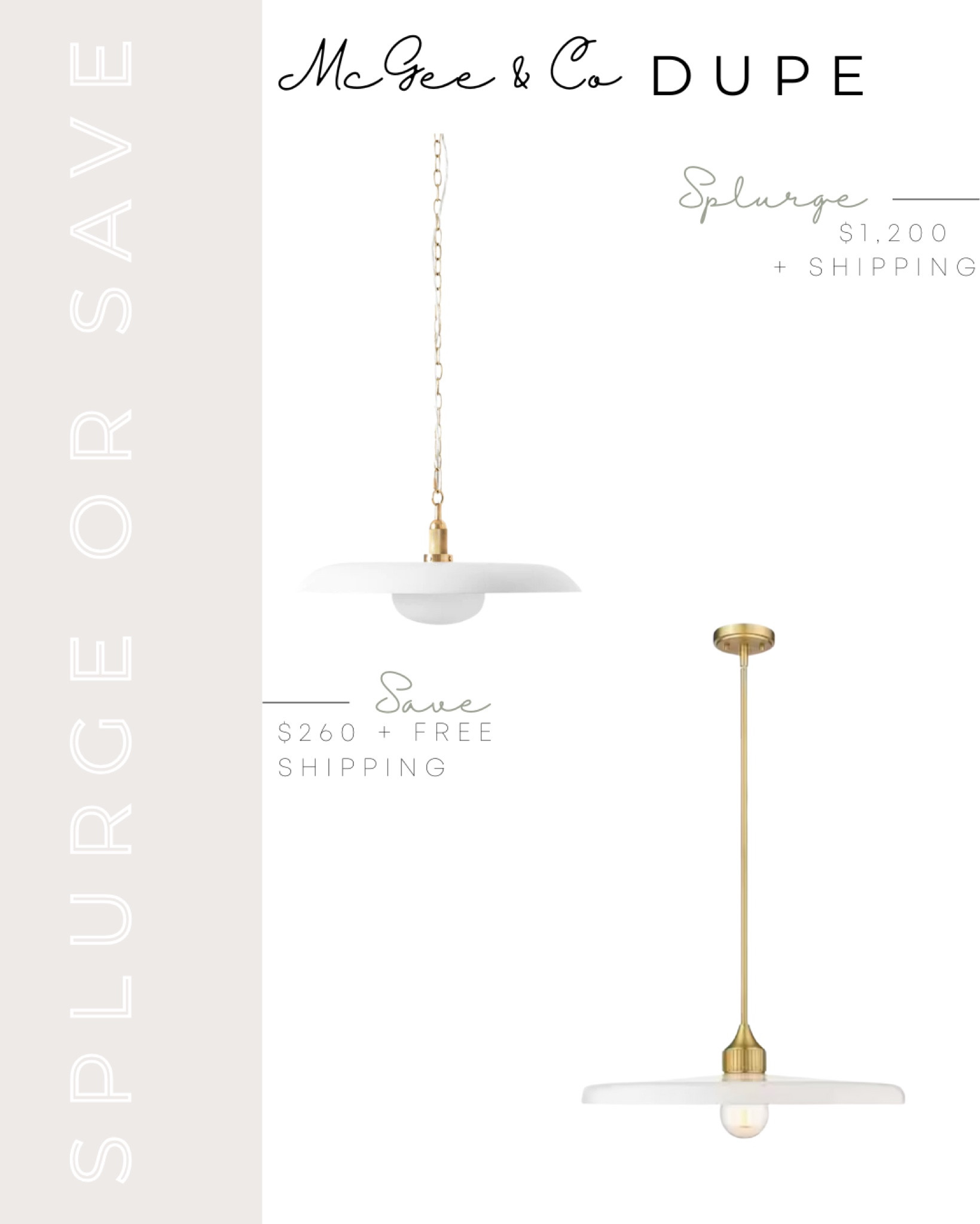 McGee & Co Dupe | McGee & Co Lighting Dupe | White and gold pendant light | White and brass pendant light | brass modern pendant light | white and brass modern pendant | modern kitchen lighting | two tone pendant light | affordable pendant light | affordable white and gold pendant light | affordable white and gold lighting | budget friendly white and gold pendant light | budget friendly white and brass pendant light | affordable white and brass pendant lights | affordable kitchen lights | affordable kitchen pendants  | transitional lighting design | transitional design 

#LTKhome #LTKsalealert