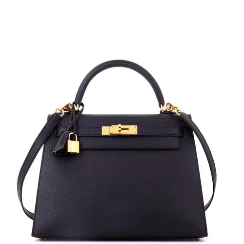 Pre-Owned Hermes Kelly Handbag Black Epsom with Gold Hardware 28 at Nordstrom, Size Small | Nordstrom