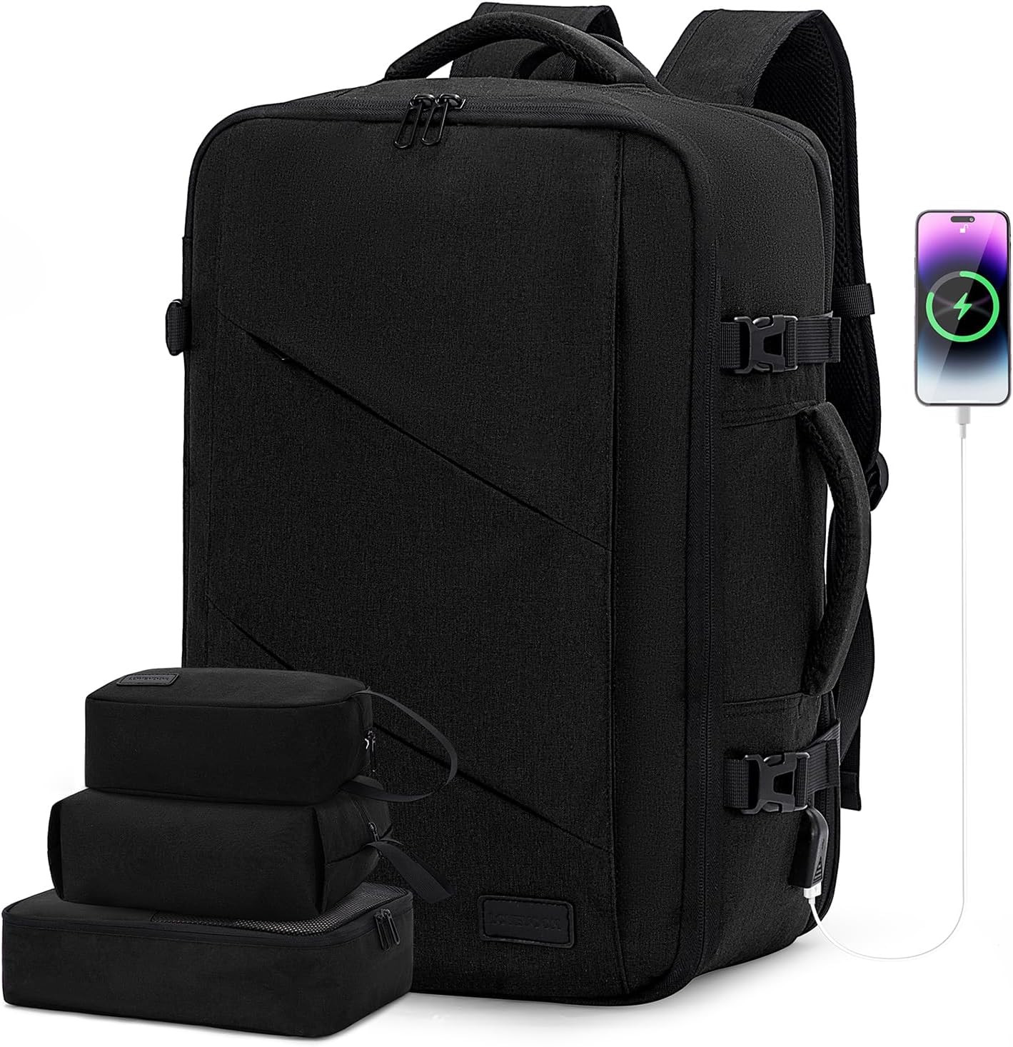 LOVEVOOK Carry on Backpack, Expandable 30-40L Travel Backpack Airline Approved, Waterproof Anti-T... | Amazon (US)
