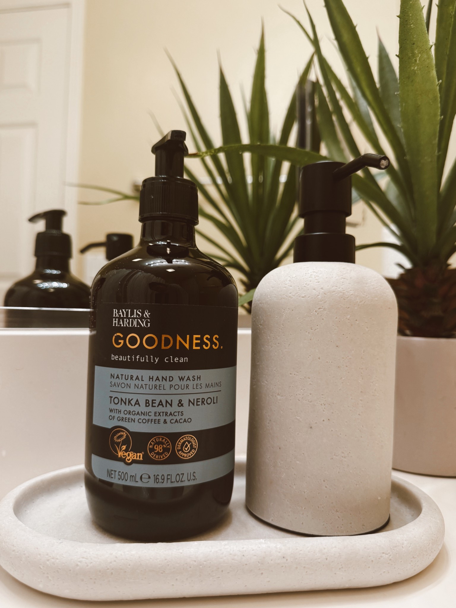 Elevating everyday essentials: I'm loving my favorite soap scent paired with a chic, cement-inspired soap dispenser and tray. The minimalist design and clean aesthetic make them a perfect addition to any modern bathroom 🤎

#LTKStyleTip #LTKFindsUnder50 #LTKHome