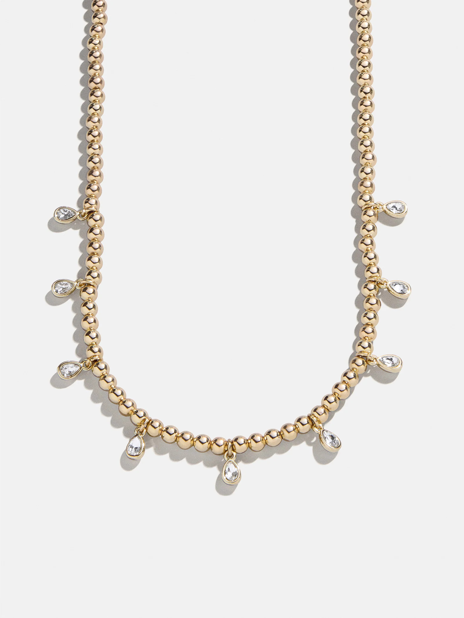 Joelle Pisa Beaded Necklace - Teardrop Bezel | BaubleBar
