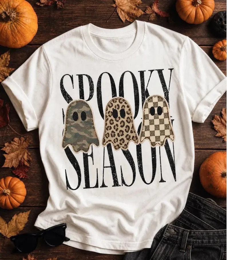 Spooky Season Graphic Tee |White| | Etsy (Global)