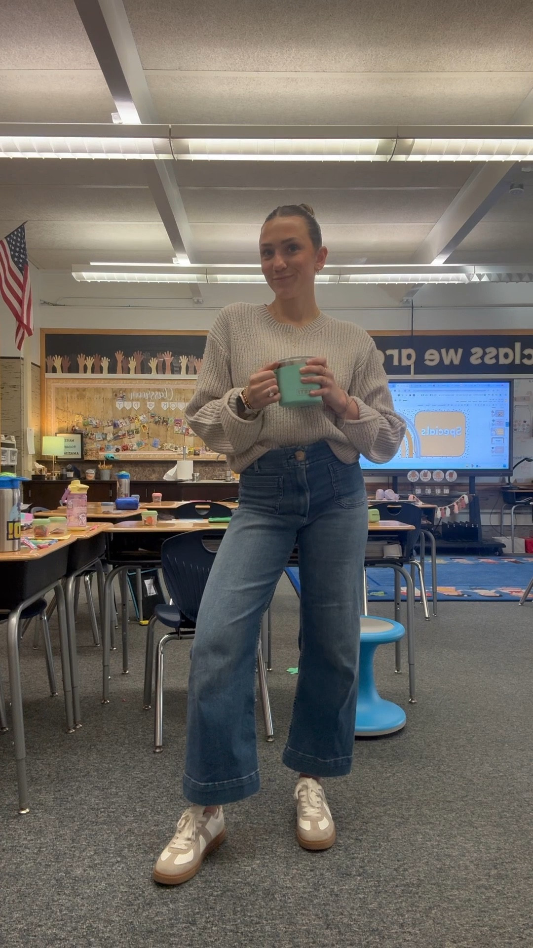 these jeans are SO comfortable and versatile!! 🤎🧸☕️ #womenfashion #amazonsneakers #amazonshoes #anthropologie #anthrojeans #anthropologiejeans #h&m #h&msweater #teacherfit #teacheroutfit #teacherfashion #amazonfashion 

#LTKFindsUnder100 #LTKStyleTip #LTKWorkwear