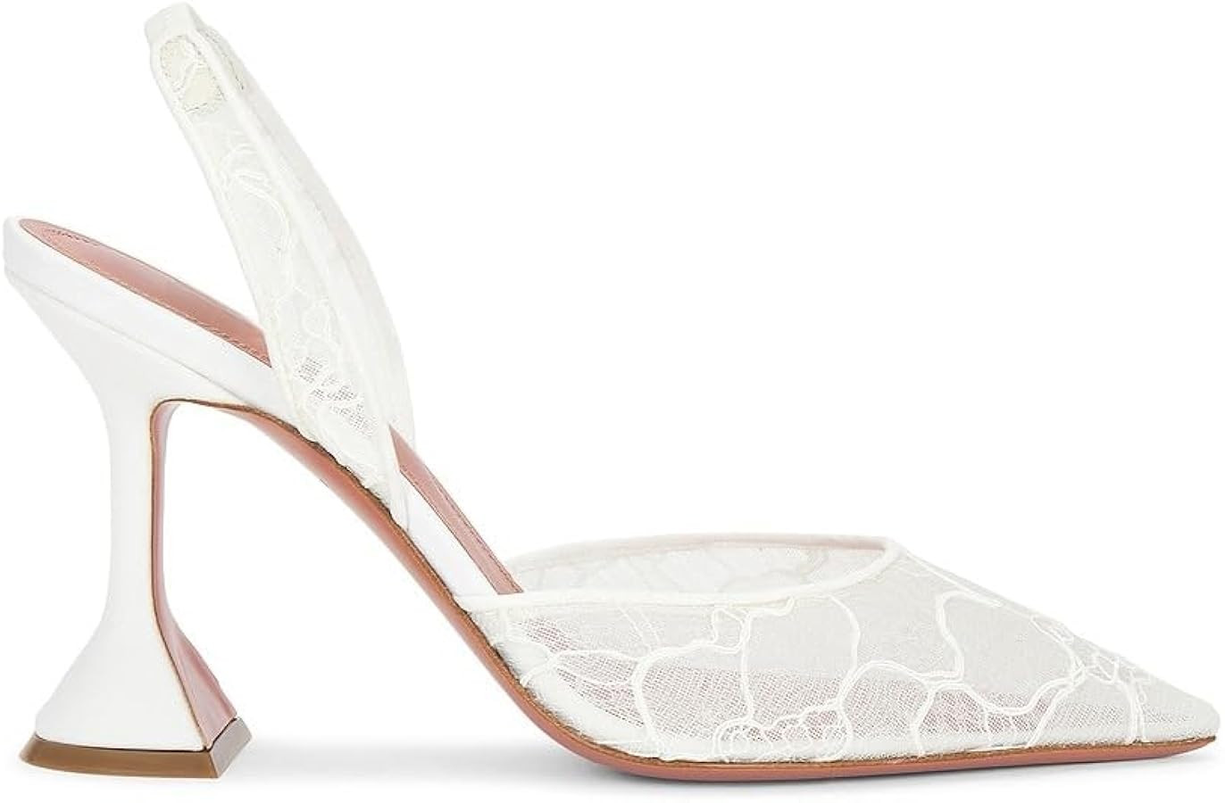 Slingback Mesh Mule Heels for Women with 3.75 Inches Heel | Amazon (US)