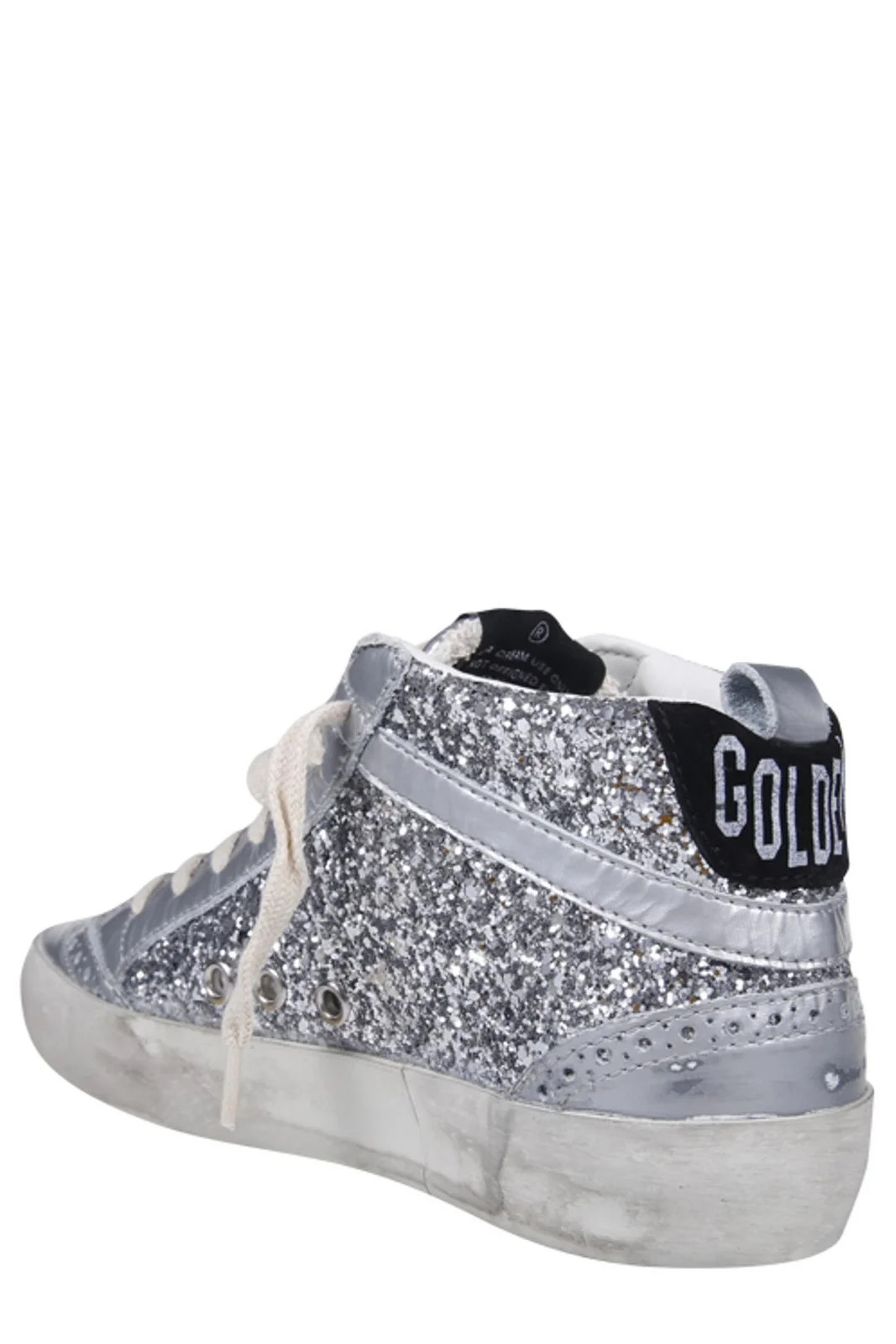 Golden Goose Deluxe Brand Mid-Star Glitter Sneakers | Cettire Global