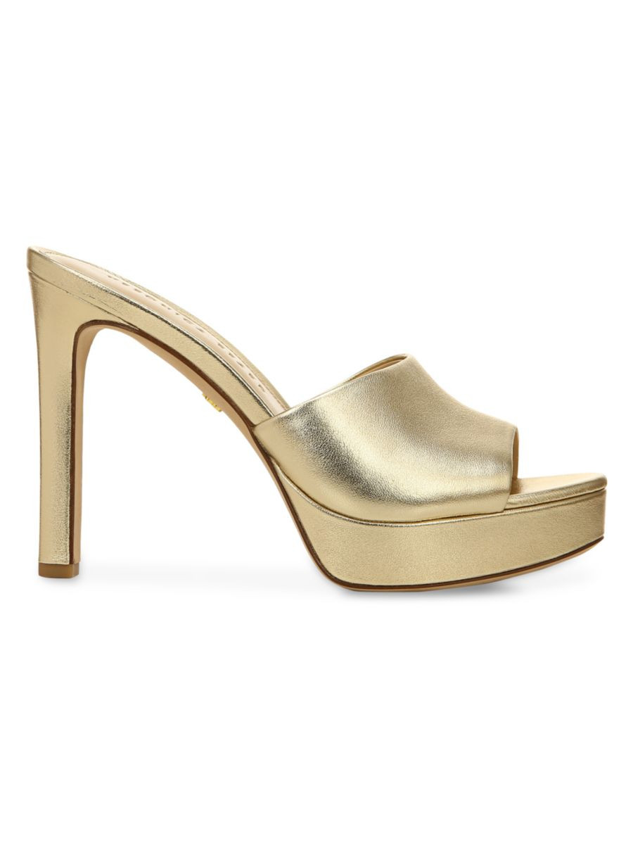 Veronica Beard Dali Metallic Leather Mules | Saks Fifth Avenue