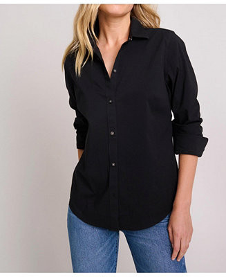 Women's Wrinkle-Free Stretch Cotton Bella Button Up Shirt | Macy's