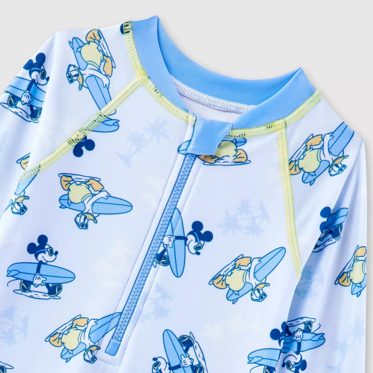 Baby Boys' Disney Mickey Mouse One Piece Rash Guard - Blue | Target