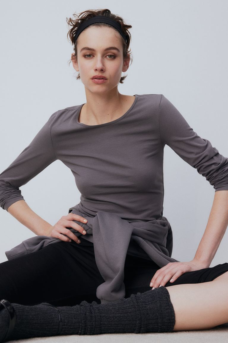 Langarmshirt aus Jersey | H&M (DE, AT, CH, NL, FI)