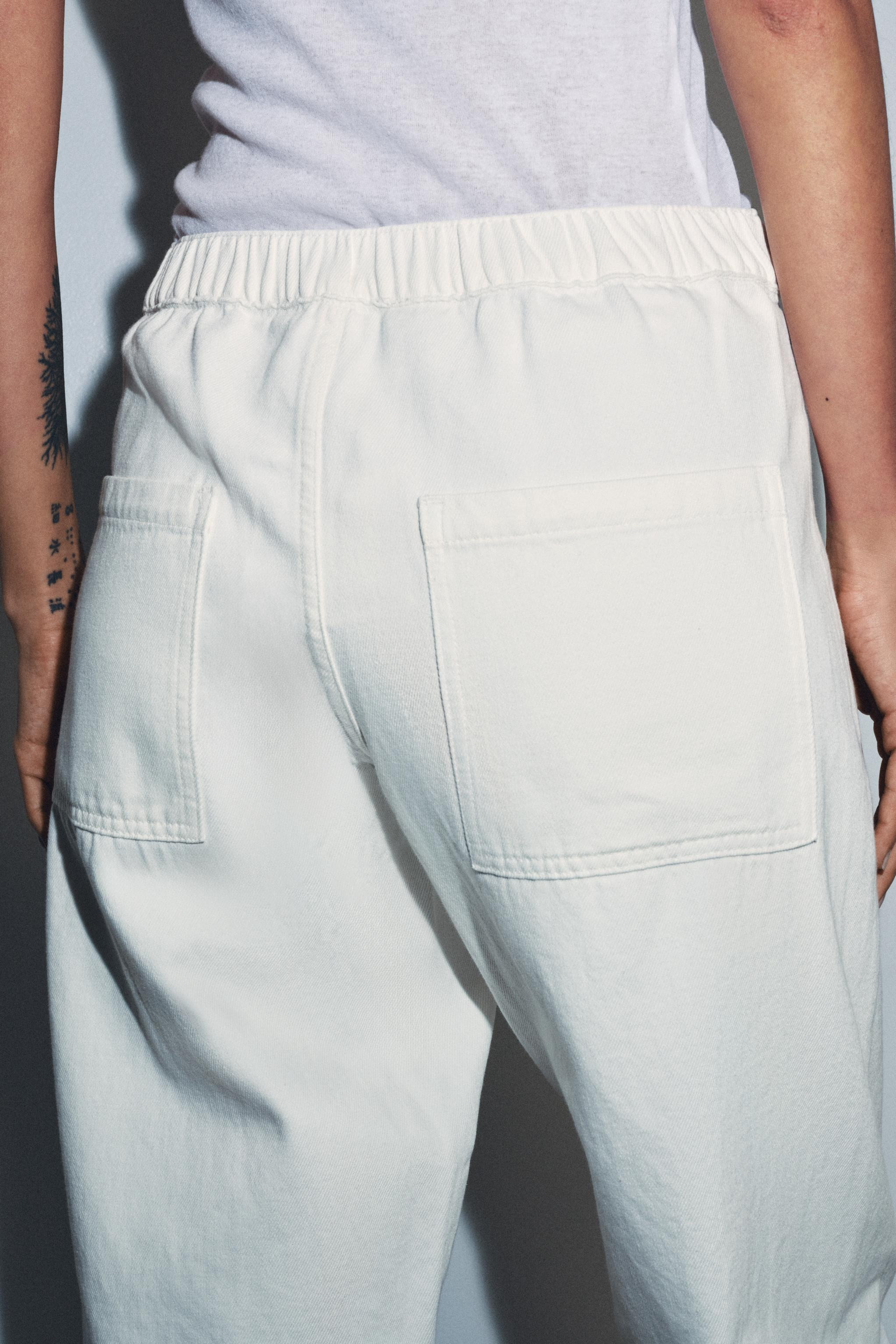 ZW COLLECTION BARREL DENIM TROUSERS | Zara UK